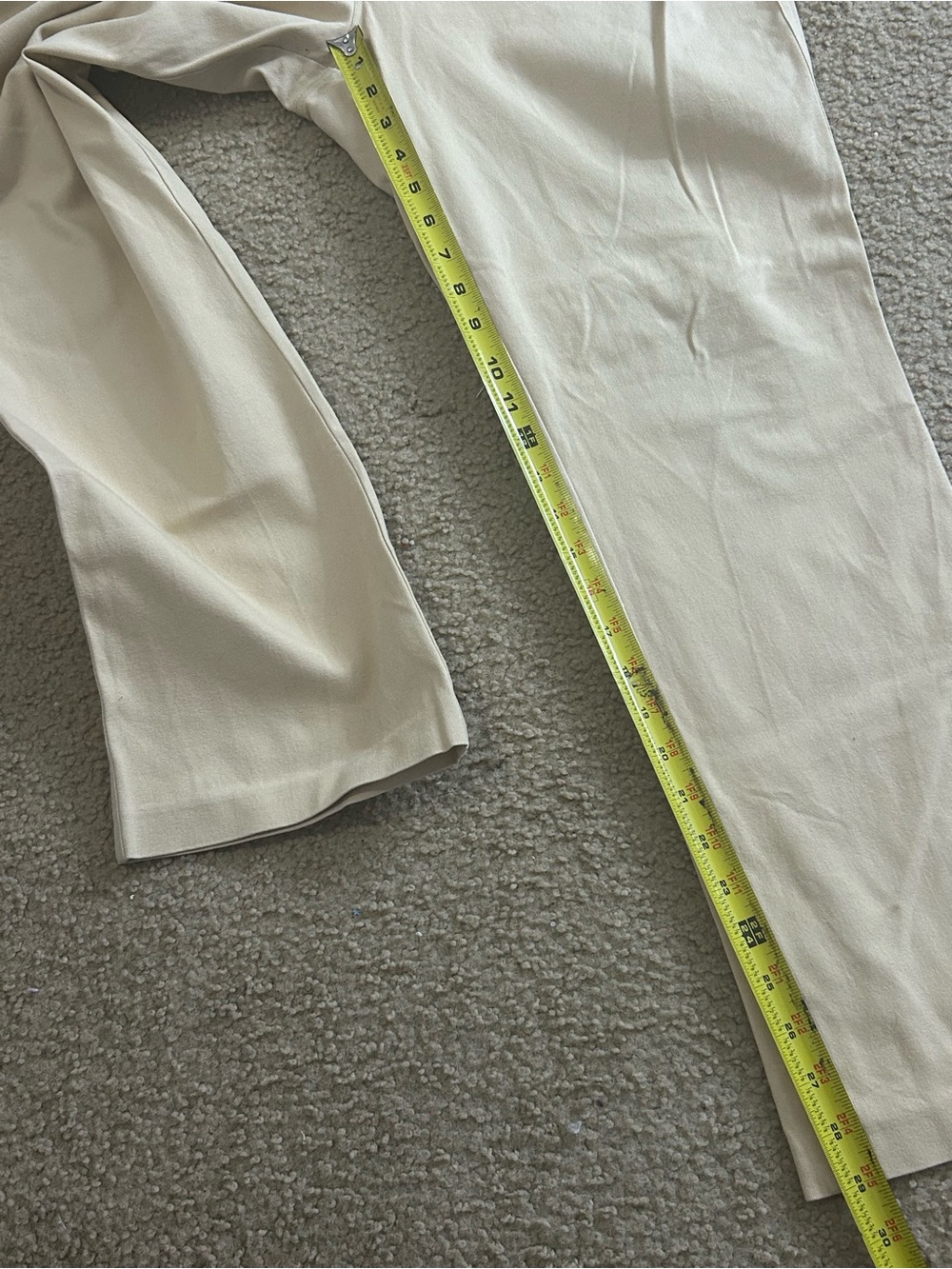 Lauren Ralph Lauren Chino Pants Womens 14P Beige Petite Cotton Stretch Casual - Picture 5 of 7
